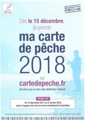 Carte de peche 2018